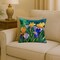 Edge Collections - 18" x 18" - Multicolor - Tennessee Iris Watercolor Throw Pillow - 1 Piece